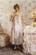 Jean-francois raffaelli Woman in a White Dressing Grown France oil painting artist
